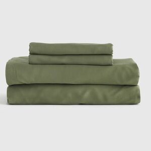 QUINCE Bamboo Sheet Set Cal (no pillowcases) King Olive 5771